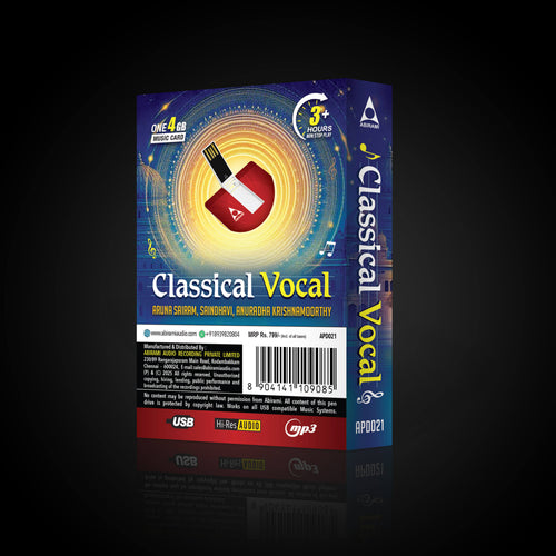 Classical Vocal - Devotional Songs USB Pendrive (4GB)